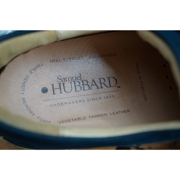 Samuel Hubbard Free Plain Toe Derby - Navy Blue Nubuck Leather -Size 10.5